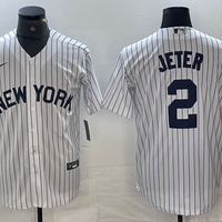 Men's New York Yankees Derek Jeter #2 White Limited Jersey1