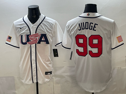 Aaron Judge USA Baseball White World Baseball Classic Jersey