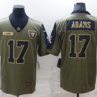 Men's Las Vegas Raiders Davante Adams #17 Brown Player Game Jersey1