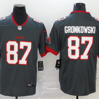 Men's Tampa Bay Buccaneers Rob Gronkowski #87 Gray Vapor Limited Jersey1