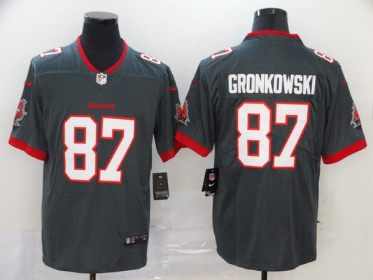 Men's Tampa Bay Buccaneers Rob Gronkowski #87 Gray Vapor Limited Jersey1