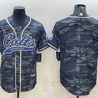 Men's Indianapolis Colts Grey Camouflage Blank Jersey1
