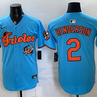 Men's Baltimore Orioles Gunnar Henderson #2 Blue Limited Player Jersey