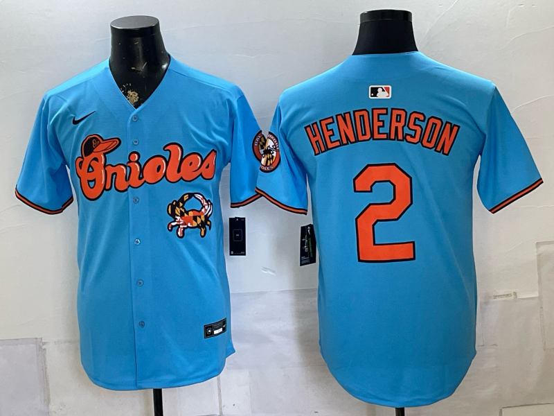 Men's Baltimore Orioles Gunnar Henderson #2 Blue Limited Player Jersey