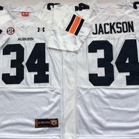Men's Auburn Tigers Bo Jackson #34 White Player Game Jersey