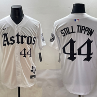 Men's Houston Astros Still Tippin #44 White Team Player Jersey
