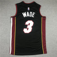 Men's Miami Heat Dwyane Wade #3 Black 2022/23 Swingman Jersey1 - Icon Edition