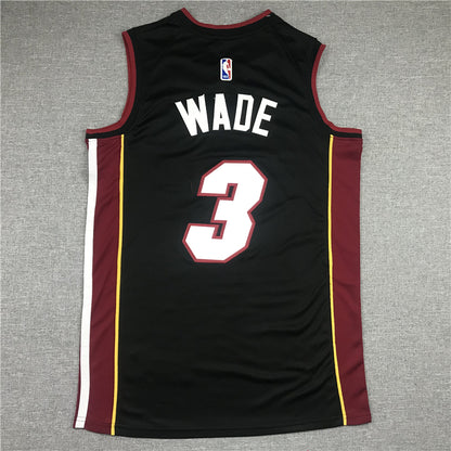 Men's Miami Heat Dwyane Wade #3 Black 2022/23 Swingman Jersey1 - Icon Edition