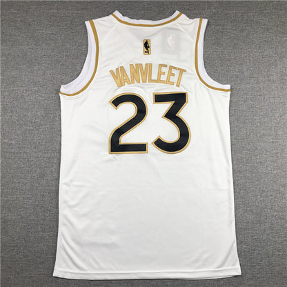 Men's Toronto Raptors Fred VanVleet White Swingman Player Jersey1