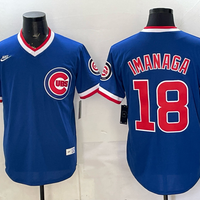 Men's Chicago Cubs Shota Imanaga #18 Royal Throwback Cooperstown Collection Limited Jersey