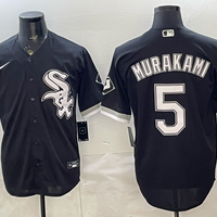 Men's Chicago White Sox Munetaka Murakami #5 Black Replica Player Jersey