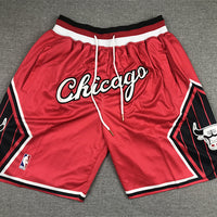 Men's Chicago Bulls Red City Edition Basketball Shorts1