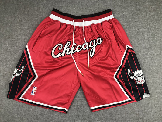 Men's Chicago Bulls Red City Edition Basketball Shorts1
