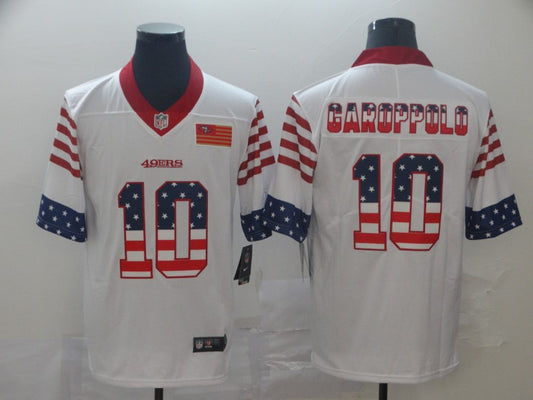 Men's San Francisco 49ers Jimmy Garoppolo #10 White Game Player Jersey1