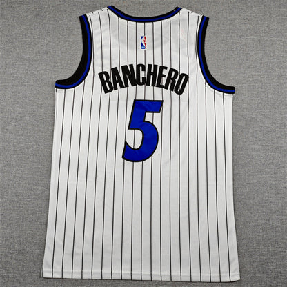 Men's Orlando Magic Paolo Banchero #5 White Swingman Player Jersey - Association Edition