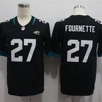 Men's Jacksonville Jaguars Leonard Fournette #27 Black Game Player Jersey1