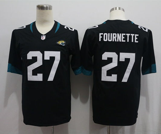 Men's Jacksonville Jaguars Leonard Fournette #27 Black Game Player Jersey1