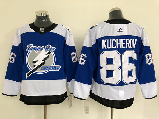 Men's Tampa Bay Lightning Nikita Kucherov #86 Blue Player Jersey1