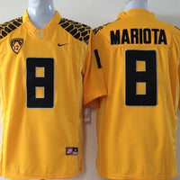 Men's Oregon Ducks Marcus Mariota #8 Yellow Player Game Jersey