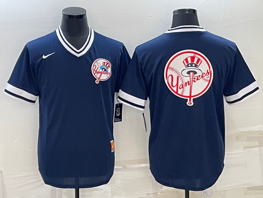 Men's New York Yankees Navy Cooperstown Collection Team Jersey1