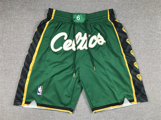 Men's Boston Celtics Green 2022/23 Basketball Shorts1 - City Edition