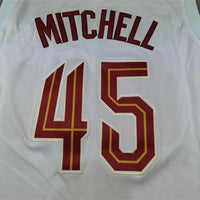 Men's Cleveland Cavaliers Donovan Mitchell #45 White Swingman Jersey1 - Association Edition