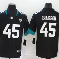 Men's Jacksonville Jaguars K'Lavon Chaisson #45 Black Game Jersey1