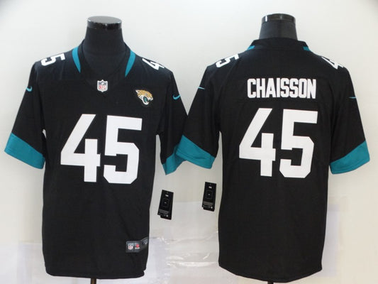 Men's Jacksonville Jaguars K'Lavon Chaisson #45 Black Game Jersey1