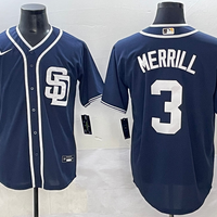 Men's San Diego Padres Jackson Merrill #3 Navy Limited Player Jersey