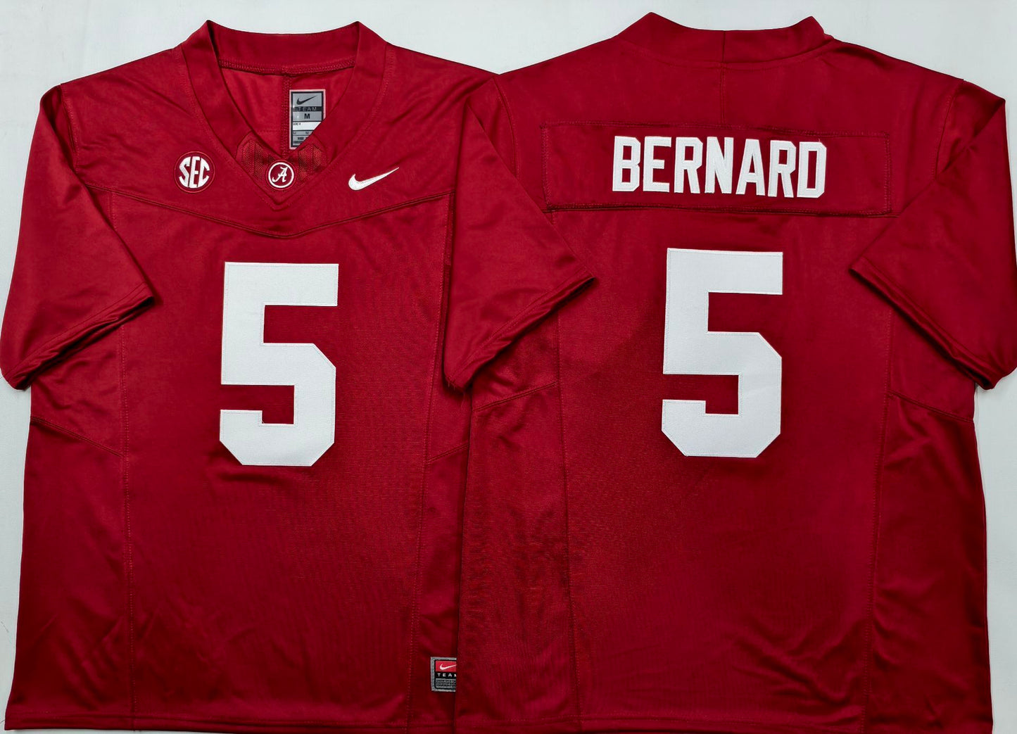 Men's Alabama Crimson Tide Germie Bernard #5 Red Player Game Jersey