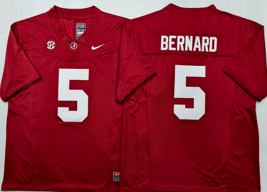 Men's Alabama Crimson Tide Germie Bernard #5 Red Player Game Jersey