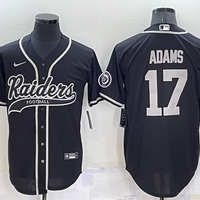 Men's Las Vegas Raiders Davante Adams #17 Black Game Jersey1 Joint Edition