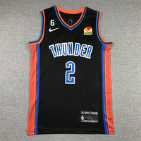 Men's Oklahoma City Thunder Shai Gilgeous-Alexander #2 Anthracite 2022/23 Fastbreak Jersey1 - City Edition