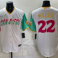 Men's San Diego Padres Mason Miller #22 White City Connect Replica Player Jersey