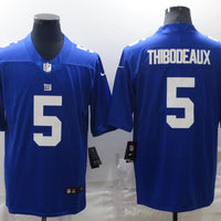 Men's New York Giants Kayvon Thibodeaux #5 Blue Game Jersey1