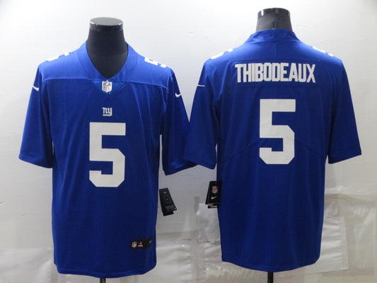 Men's New York Giants Kayvon Thibodeaux #5 Blue Game Jersey1