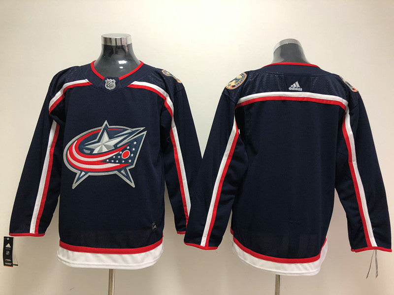 Men's Columbus Blue Jackets Navy Breakaway Home Blank Jersey1