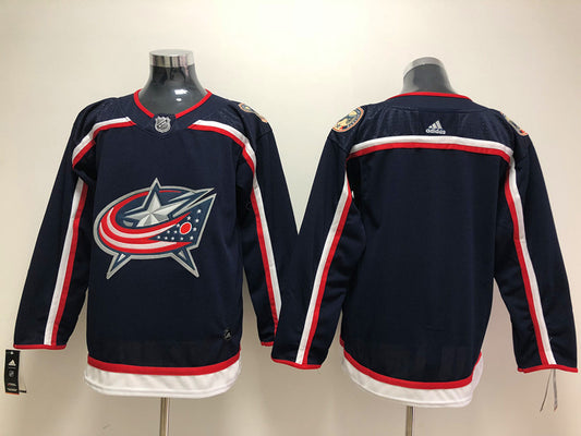 Men's Columbus Blue Jackets Navy Breakaway Home Blank Jersey1