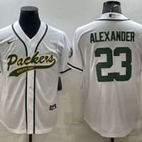 Men's Green Bay Packers Jaire Alexander #23 White Game Jersey1 Joint Edition