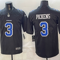 Men's Dallas Cowboys George Pickens #3 Black Fashion Game Jersey
