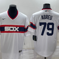 Men's Chicago White Sox Jose Abreu #79 White Stitched Jersey1