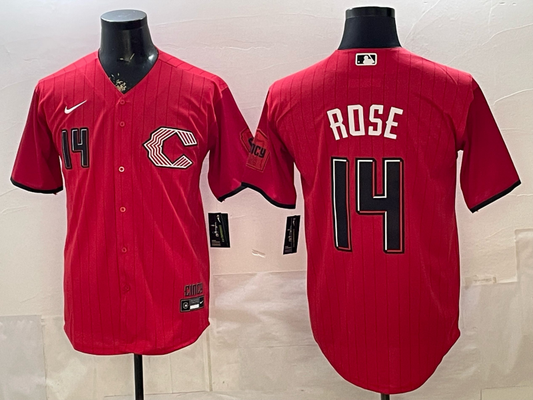 Men's Cincinnati Reds Pete Rose #14 Red 2026 City Connect Stadium Jersey