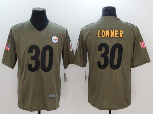 Men's Pittsburgh Steelers James Conner #30 Brown Alternate Game Jersey1