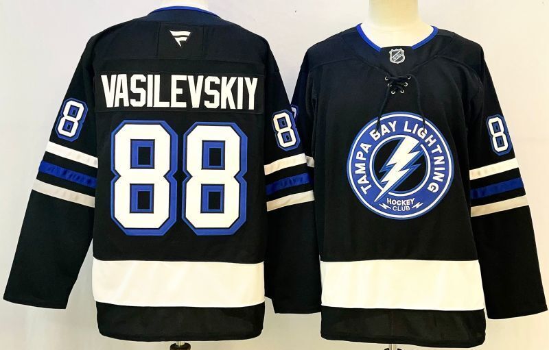 Men's Tampa Bay Lightning Andrei Vasilevskiy #88 Fanatics Navy Player Jersey