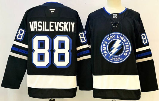 Men's Tampa Bay Lightning Andrei Vasilevskiy #88 Fanatics Navy Player Jersey