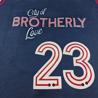 Men's Philadelphia 76ers LeBron James #23 Navy 2023/24 Swingman Jersey - City Edition