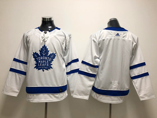Men's Toronto Maple Leafs White Breakaway Away Blank Jersey1