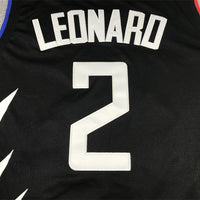 Men's LA Clippers Kawhi Leonard Jordan Brand Black 2022/23 Statement Edition Swingman Jersey1