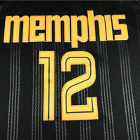 Men's Memphis Grizzlies Ja Morant Black 2020/21 Swingman Jersey1 - City Edition