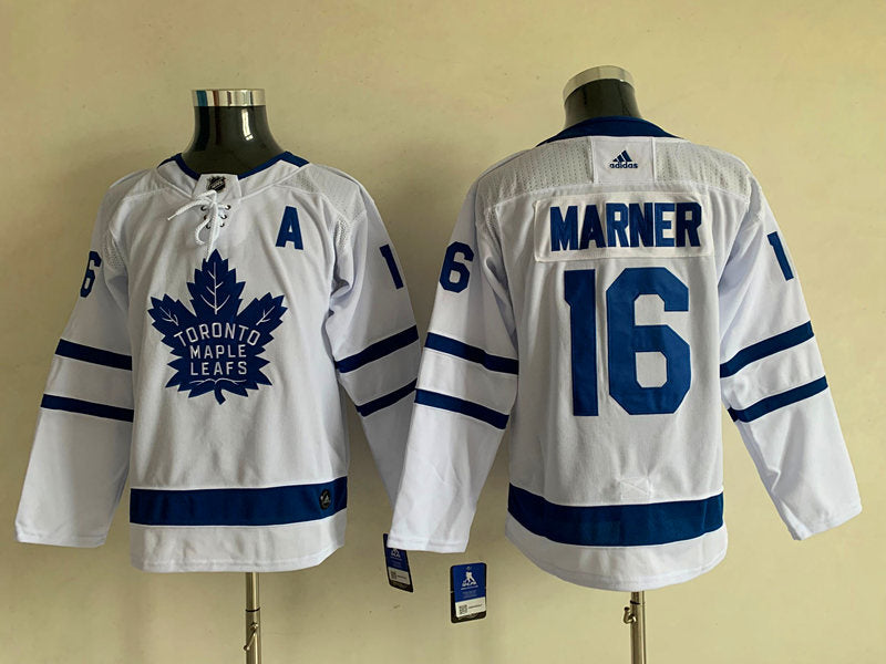 Men's Toronto Maple Leafs Mitch Marner #16 White Player Game Jersey1